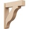 Ekena Millwork 7 1/2-in W x 28-in D x 32-in H Funston Block Rough Cedar Woodgrain TimberThane Outlooker, Primed Tan OUTUR075X28X32FST44RCPR - alternate 1